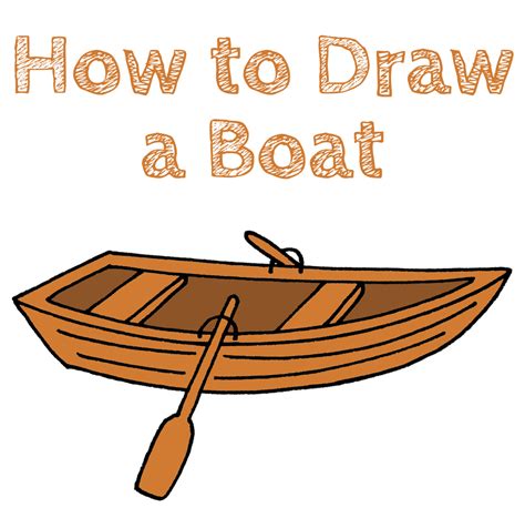 How to Draw a Boat Drawing .